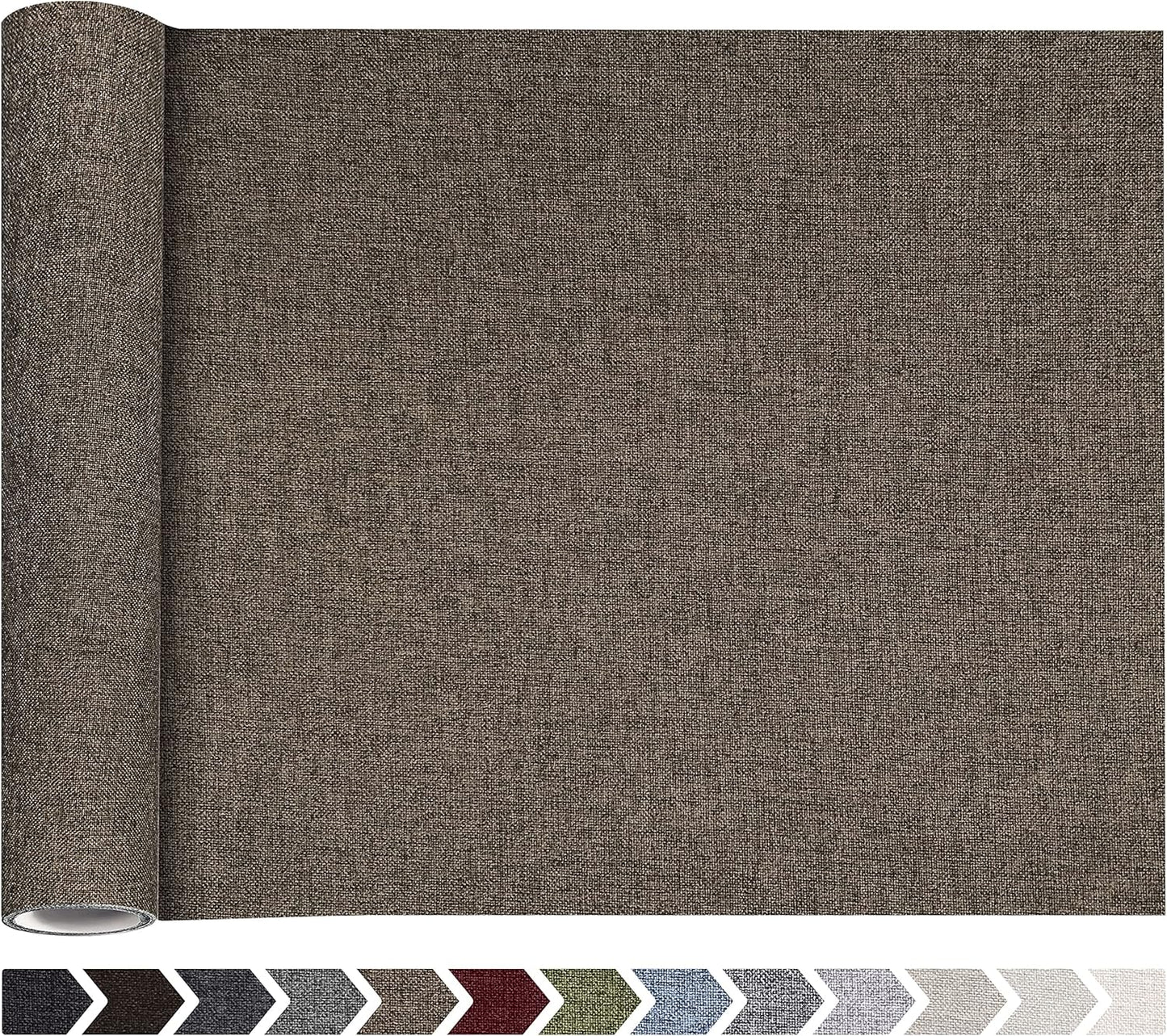 Fine Linen Fabric Patches, Self-Adhesive, Extra Large 12x40 Inch, Multi Color, for Sofa & Clothes