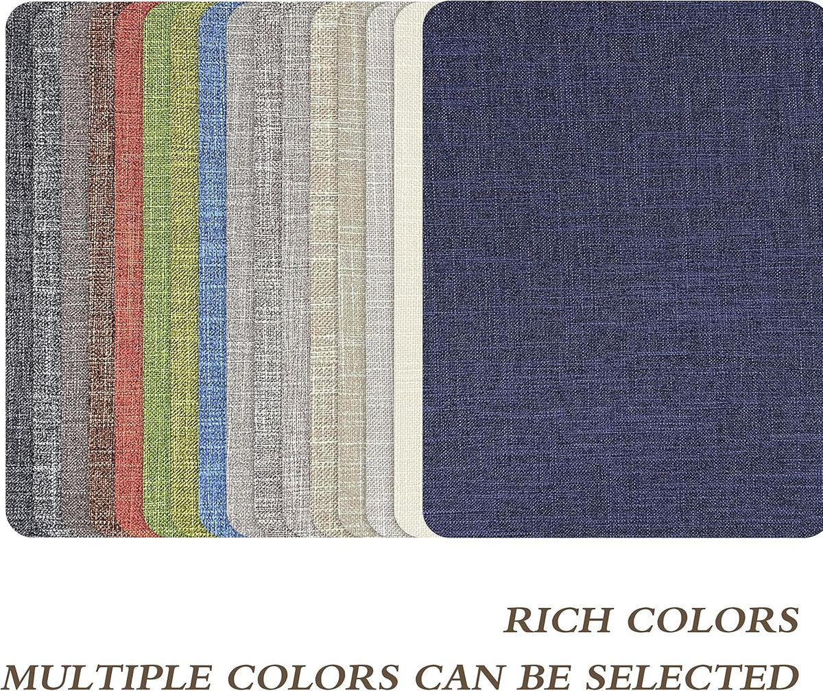 KING MOUNTAIN Fine Linen Repair Patches, Self-Adhesive Linen Fabric Patches, 8X11 inch 2 PCS, Multi