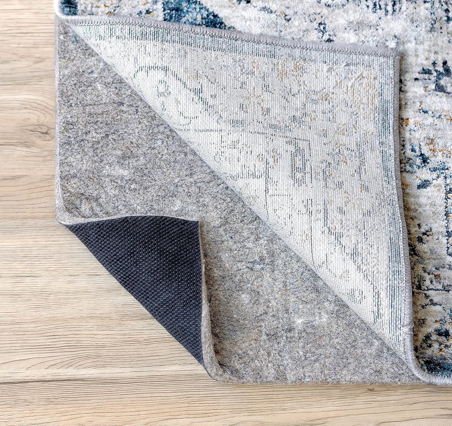 RUGPADUSA - Dual Surface - 11'x15' - 3/8" Thick - Felt + Rubber - Enhanced Non-Slip Rug Pad - Adds