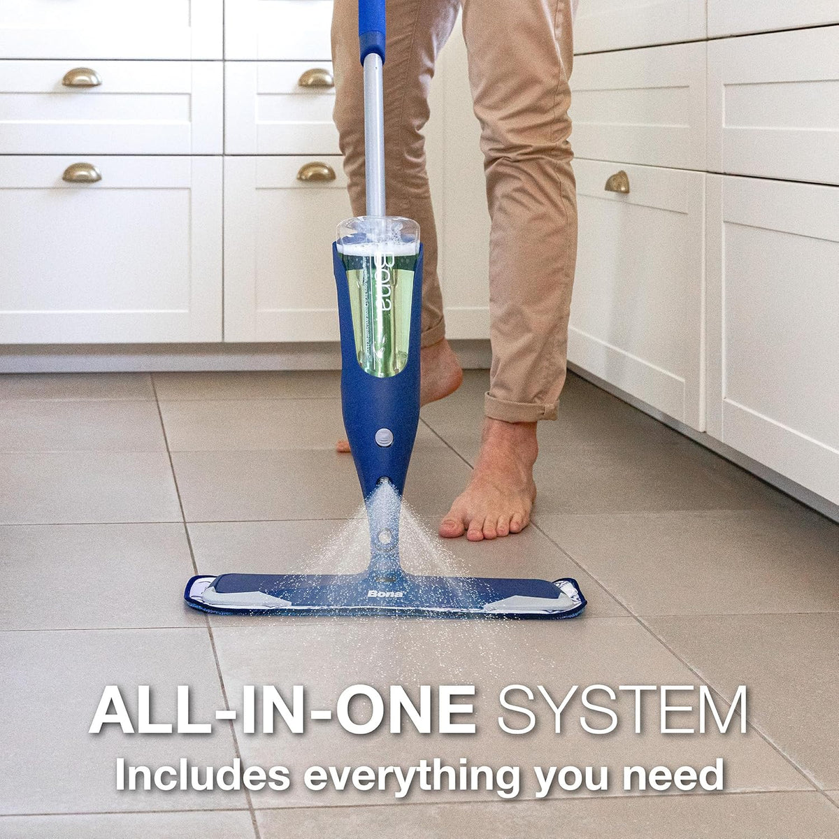 Bona Premium Multi-Surface Floor Spray Mop - Includes Multi-Surface Floor Cleaning Solution 34 fl